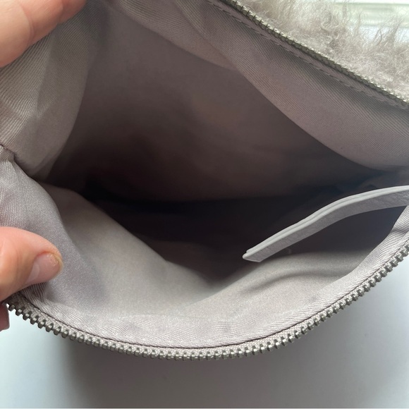 Elegant Taupe Grey Faux Fur Clutch Purse - Picture 9 of 9